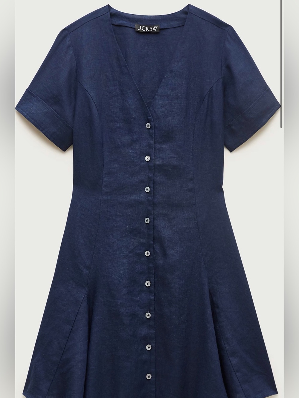 J CREW SIZE 2 Fleur mini dress in linen CS956 $168 - Picture 3 of 7